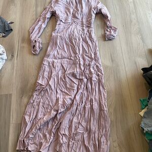 Elegant Pink Maxi Dress